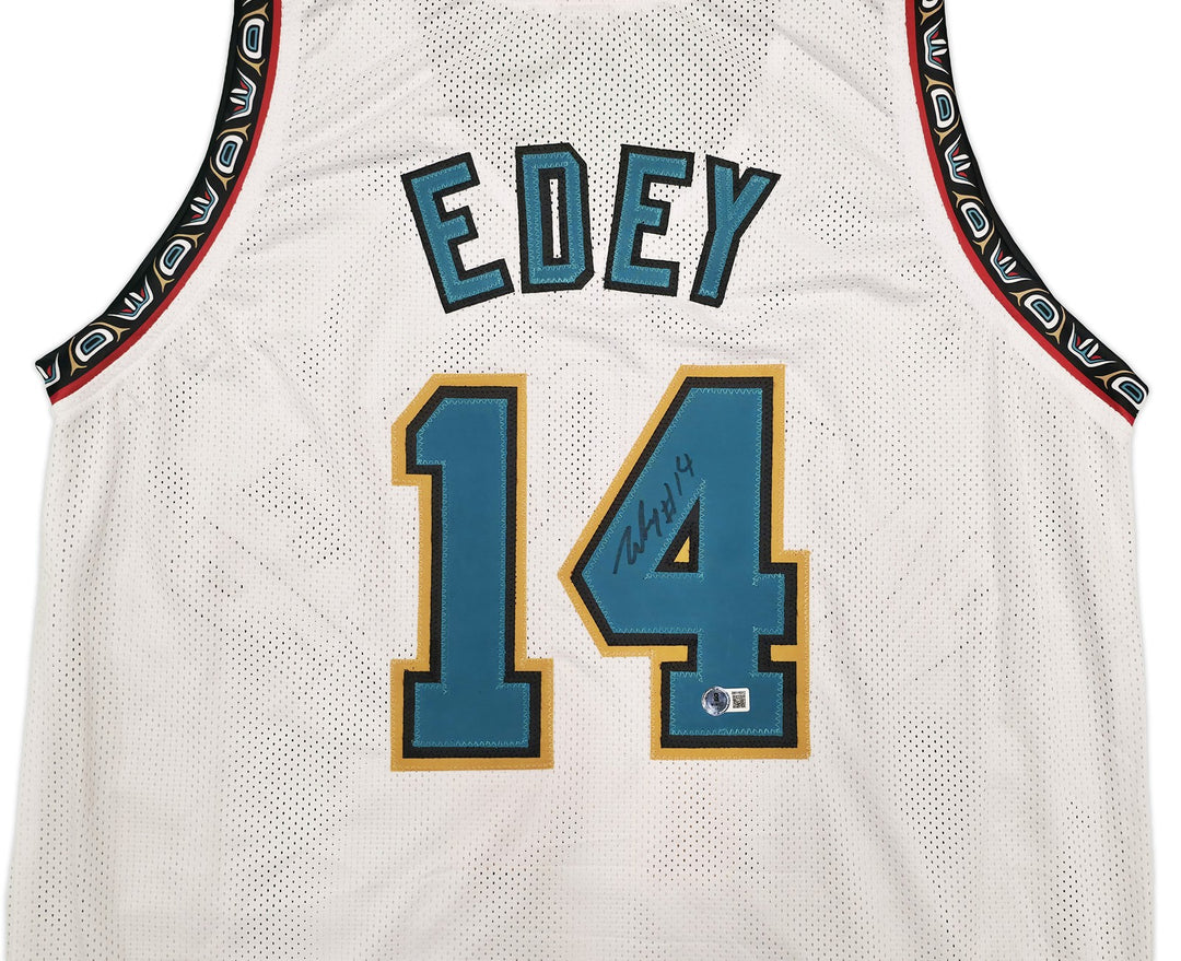 Memphis Grizzlies Zach Edey Signed White Jersey Beckett Witness
