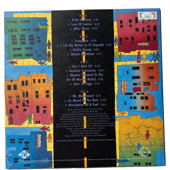 Q-TIP SIGNED A TRIBE CALLED QUEST PEOPLE'S INSTINCTIVE TRAVELS VINYL ALBUM JSA