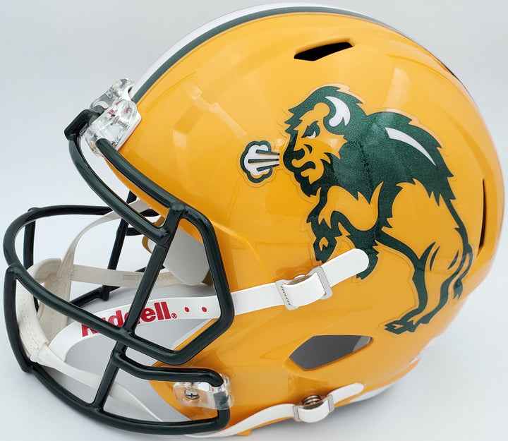 Trey Lance Signed North Dakota State Bison Yellow Full Size Replica Speed