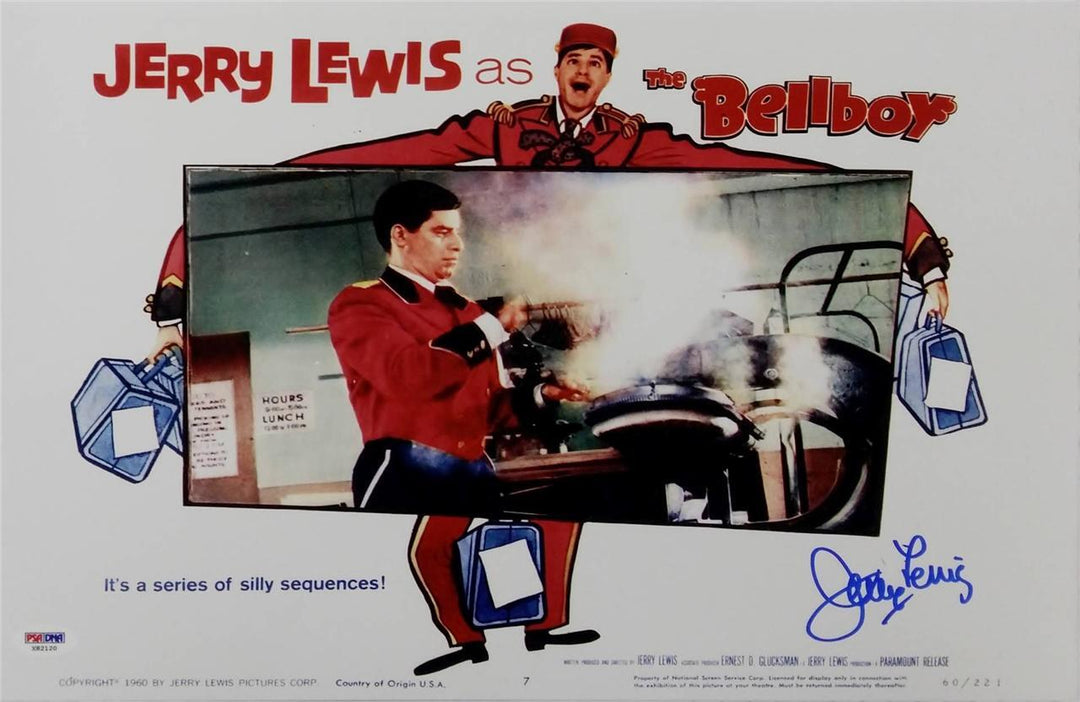 Jerry Lewis Signed The Bellboy 11x17 Photo PSA/DNA COA Auto Autograph B