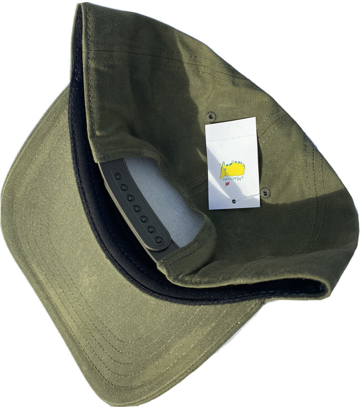 2025 MASTERS OLIVE LEATHER WAX PATCH MEN’S HAT AUGUSTA NATIONAL NEW