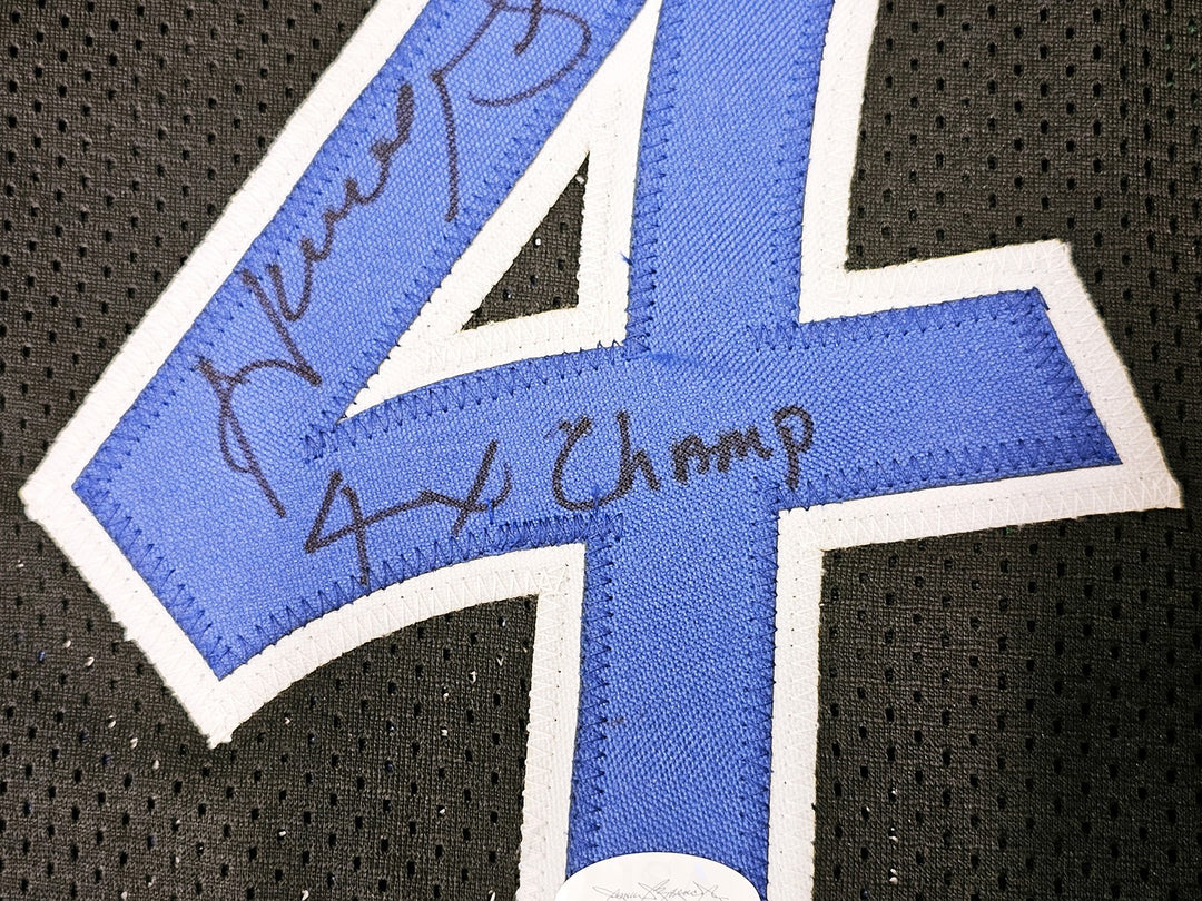 Orlando Magic Horace Grant Autographed Signed Black Jersey "4x Champs" JSA