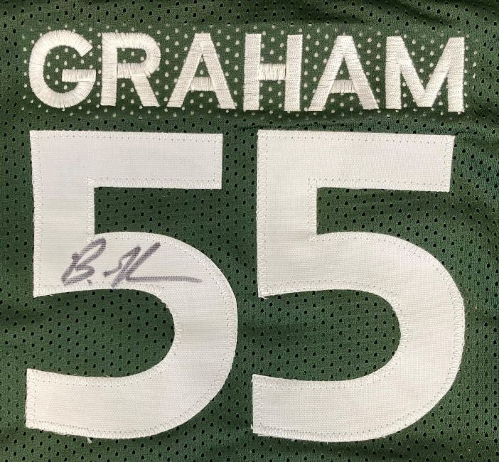 Brandon Graham Milton Williams Dual Signed Philly SB Strip Sack Stat Jersey BAS