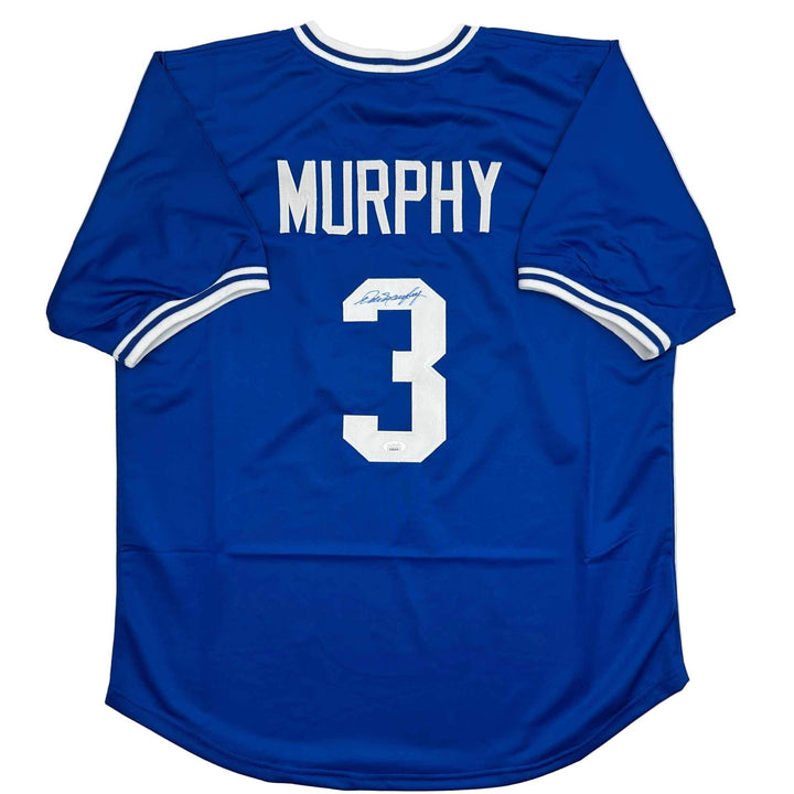 Autographed/Signed DALE MURPHY Atlanta Royal Blue Baseball Jersey JSA COA Auto
