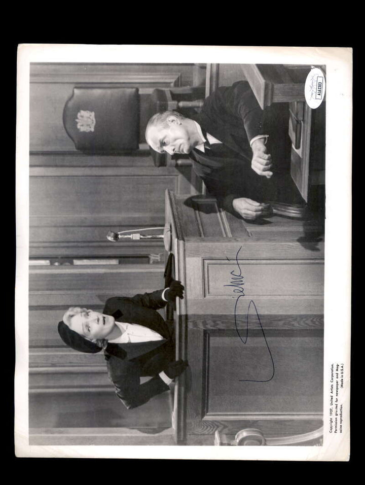 Marlene Dietrich JSA Coa Signed 8x10 Photo Autograph