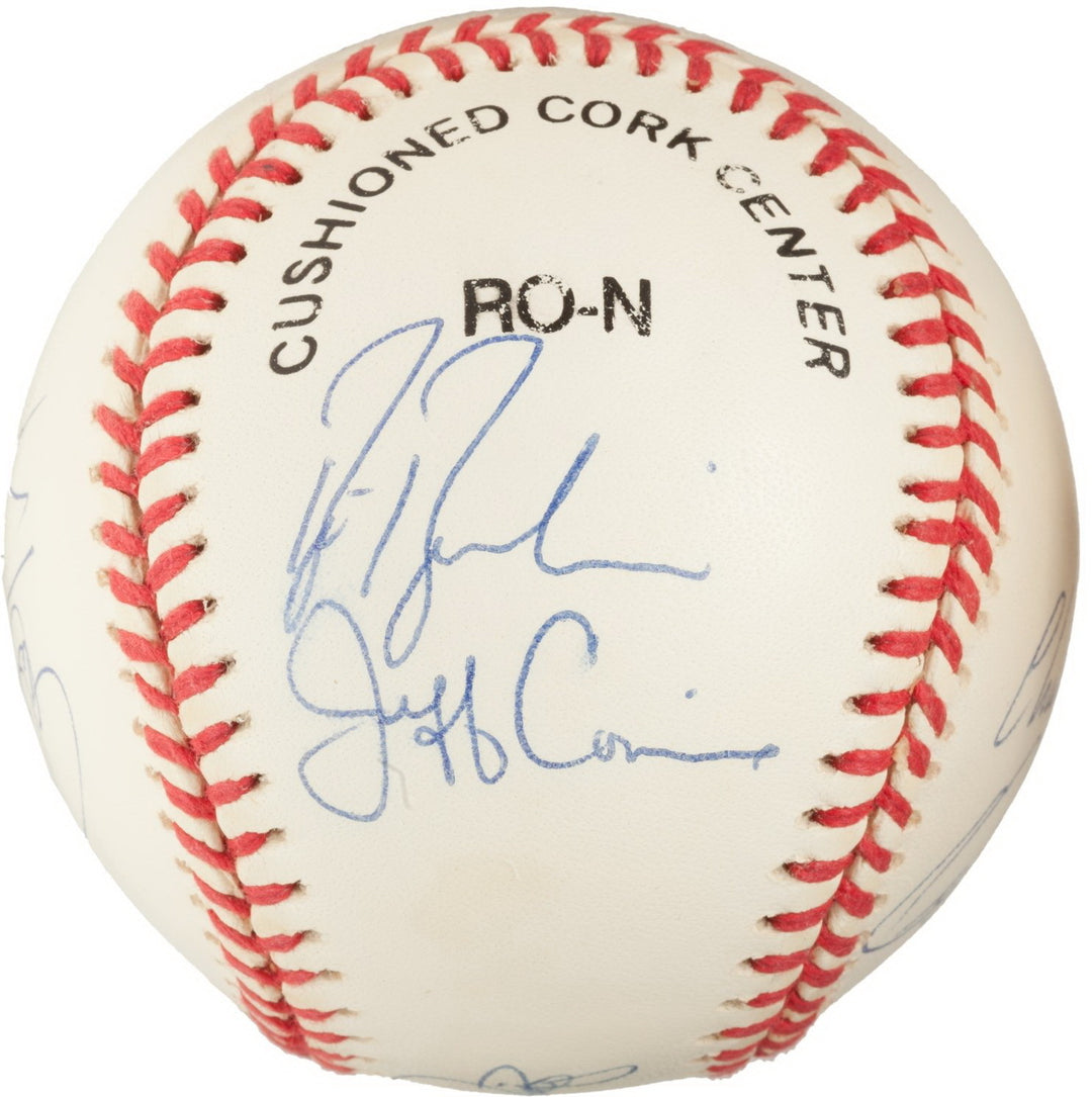 FLORIDA MARLINS TEAM SIGNED 1993 INAUGURAL LINE-UP SANTIAGO CONINE HOUGH FELIX +