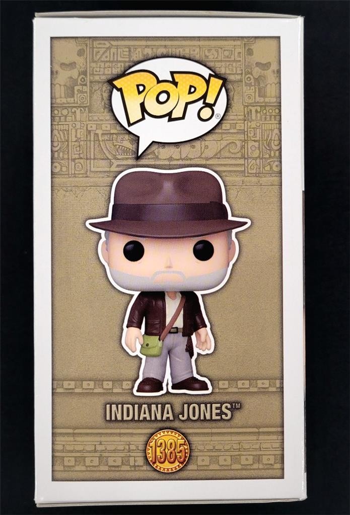 Harrison Ford signed Indiana Jones Funko Pop Figure 1385 autograph ~ Beckett BAS