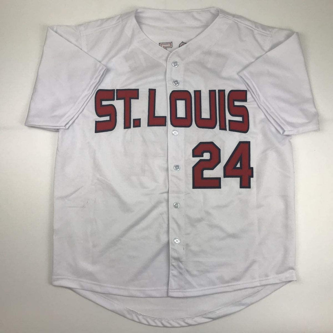 Autographed/Signed WHITEY HERZOG St. Louis White Jersey JSA COA Auto