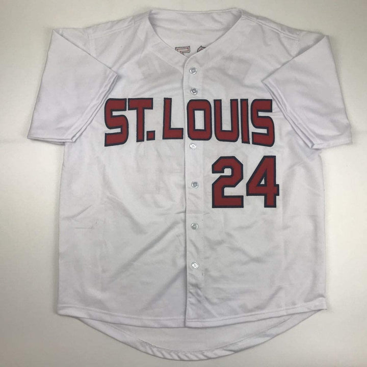 Autographed/Signed WHITEY HERZOG St. Louis White Jersey JSA COA Auto