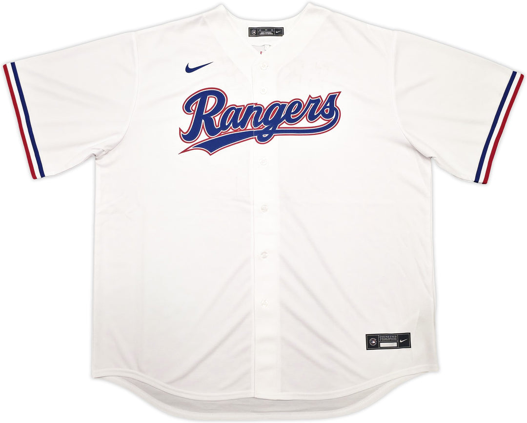 Texas Rangers Marcus Semien Signed White Nike Jersey Size XXL Beckett Wit