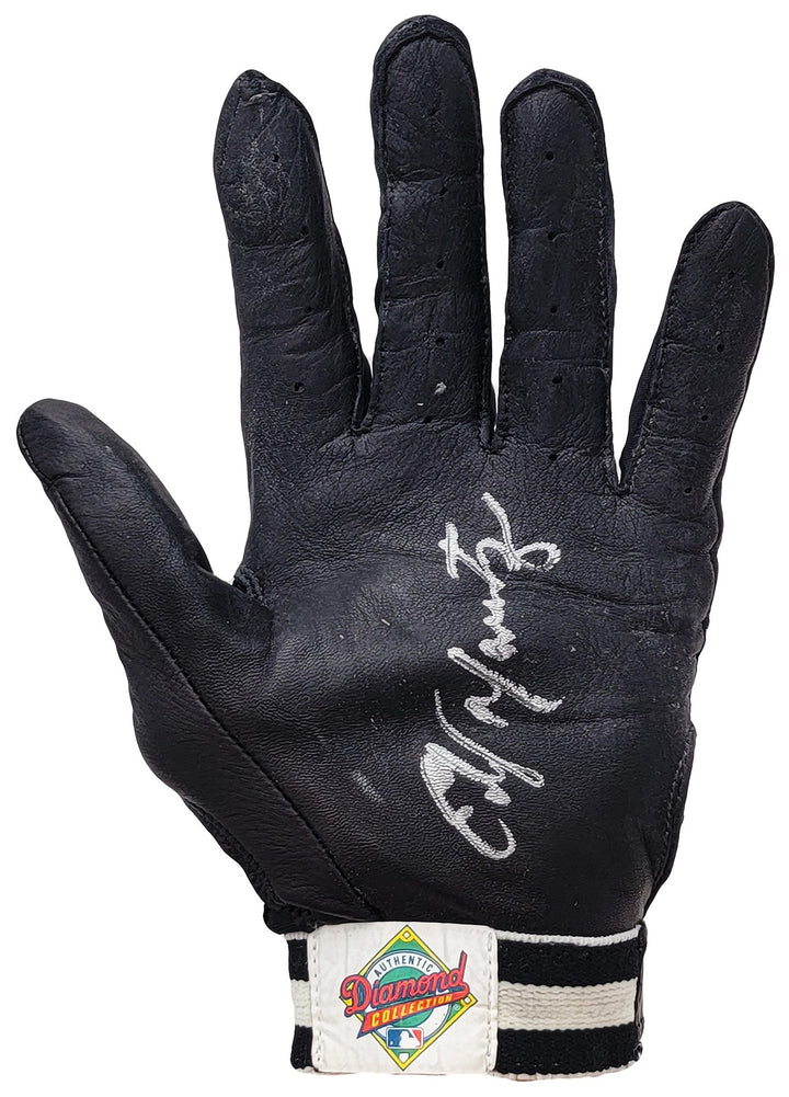 Edgar Martinez Auto Franklin Diamond Game Used Batting Gloves Signed Certificate
