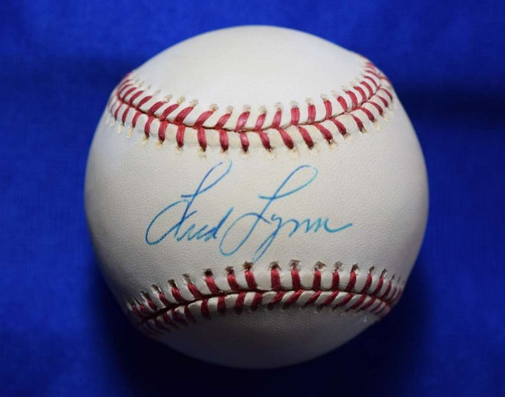Fred Lynn Beckett BAS Autograph American League OAL Signed Baseball