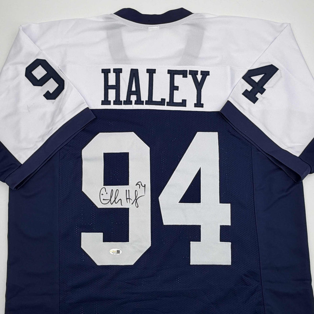 Autographed/Signed Charles Haley Dallas Thanksgiving Day Jersey JSA COA