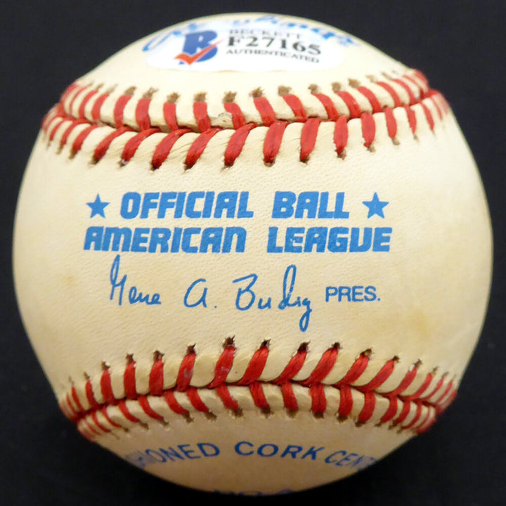 Bud Metheny Signed AL Baseball New York Yankees "#3" Beckett #F27165