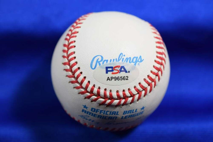 Allie Reynolds PSA DNA Autographed American League OAL Signed Baseball Yankees