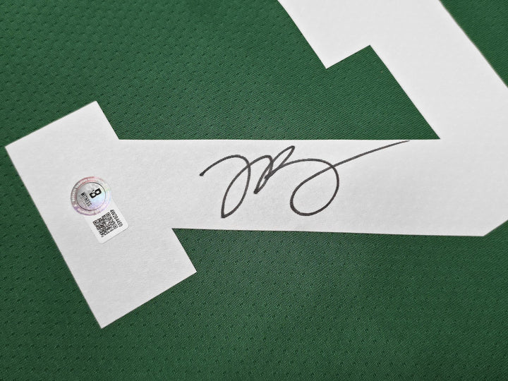 Celtics Jaylen Brown Auto Green Nike Swingman Edition Jersey Size 52 Beckett Wit
