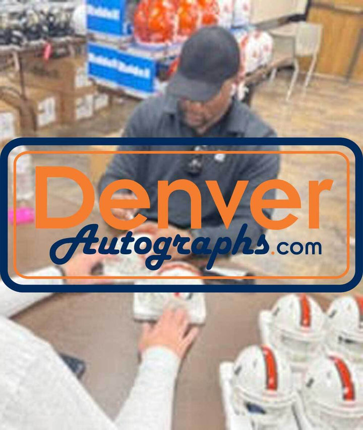 Ray Lewis Autographed Miami Hurricanes Speed Mini Helmet Beckett 36220