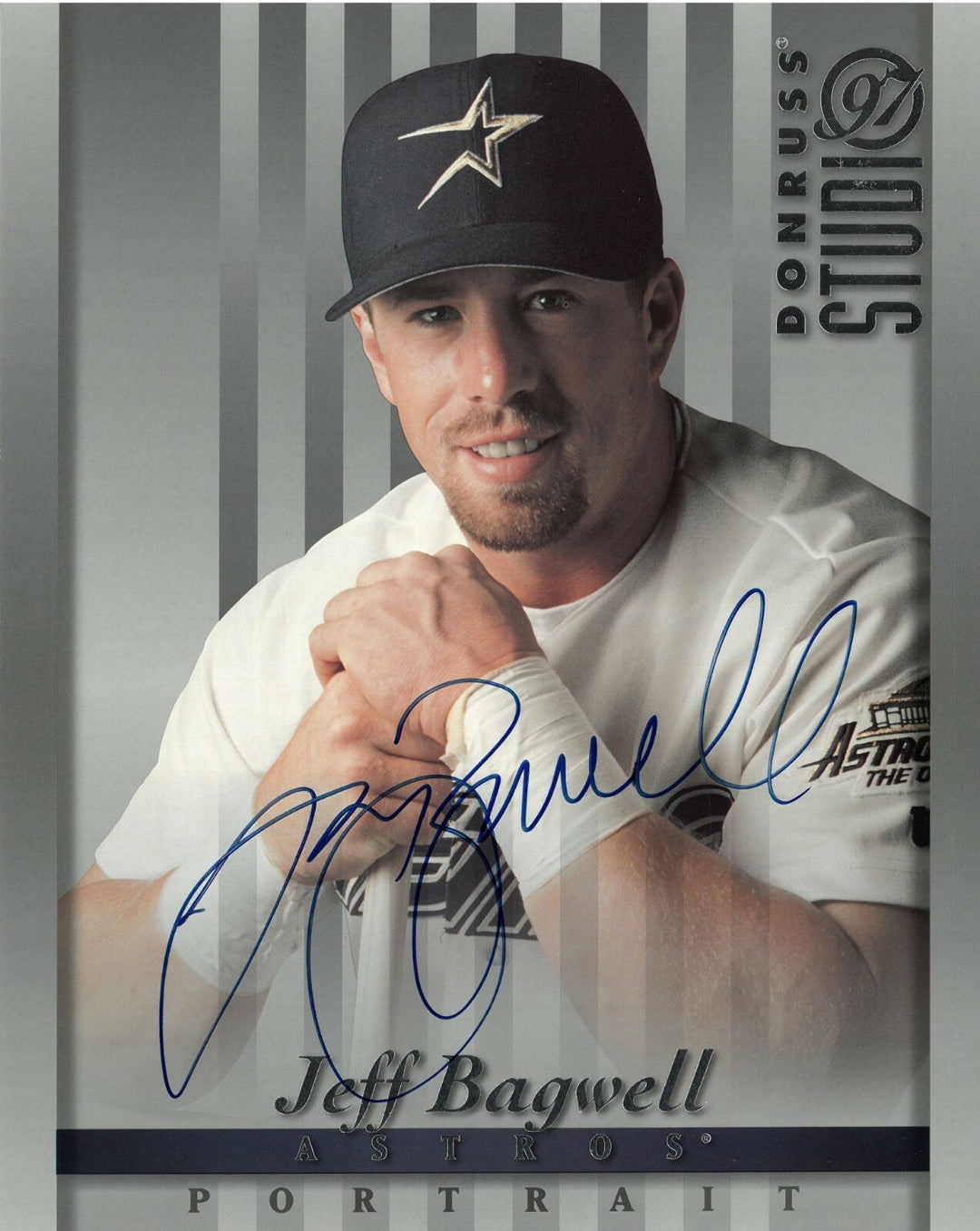 Jeff Bagwell signed Houston Astros 1997 Donruss Studio 8x10 Photo- JSA #EE63153