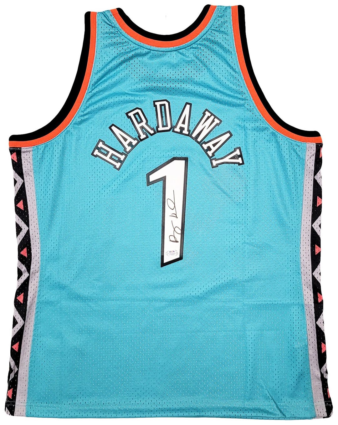 Magic Penny Hardaway Auto Teal Mitchell Ness 1996 ASG HWC Swingman Jersey XL PSA