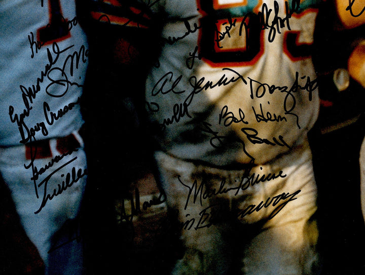 1972 Dolphins Perfect Season Team Auto 20x24 Photo 40+ Sigs Shula #/117 Fanatics