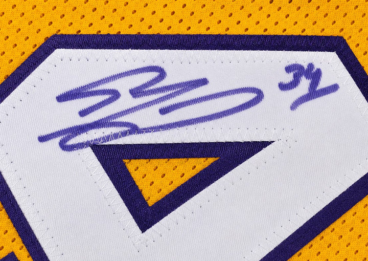 Los Angeles Lakers Shaquille O'Neal Signed Gold Jersey PSA/DNA