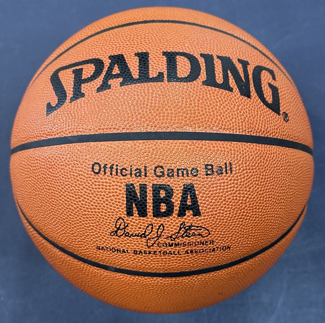 Jalen Rose Signed NBA Spalding Game Leather Basketball Auto Fab 5 Michigan COA