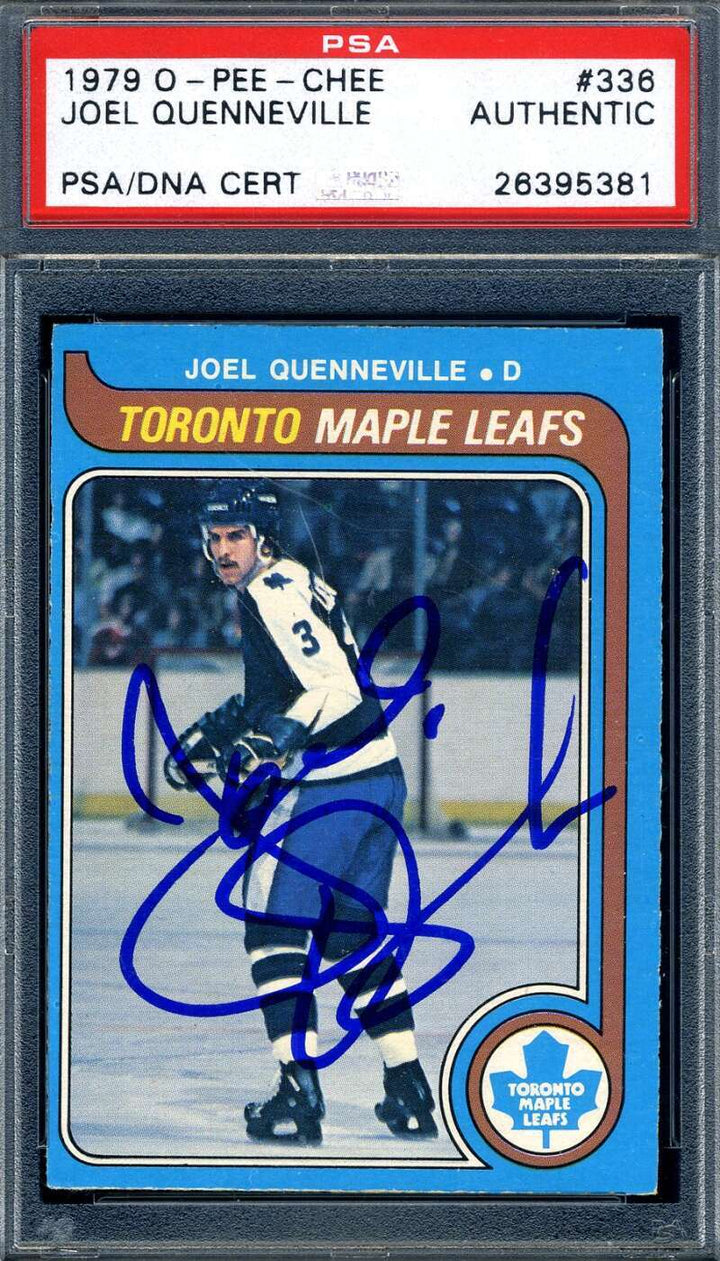 Joel Quenneville PSA DNA Signed 1979 O-Pee-Chee Rookie Autograph
