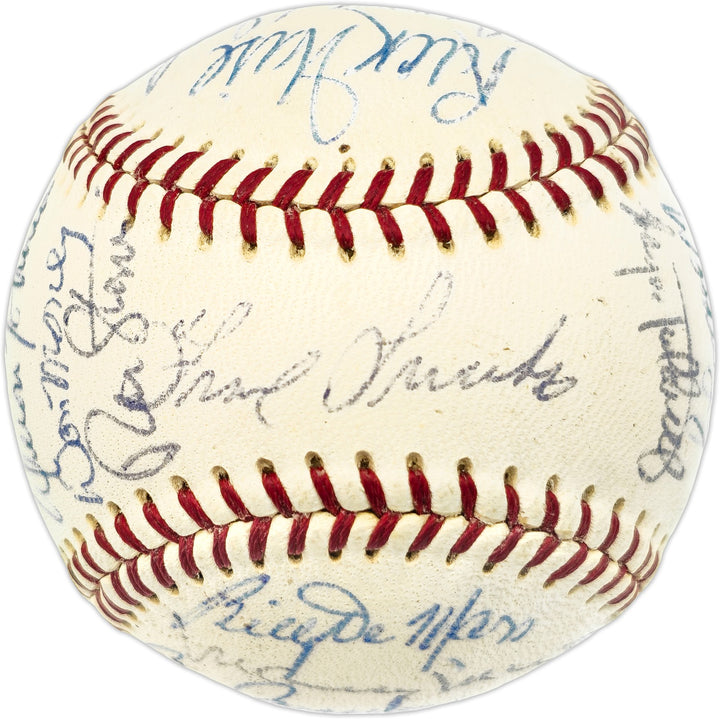 1971 Philadelphia Phillies Signed Official Giles NL Baseball 24 Sigs