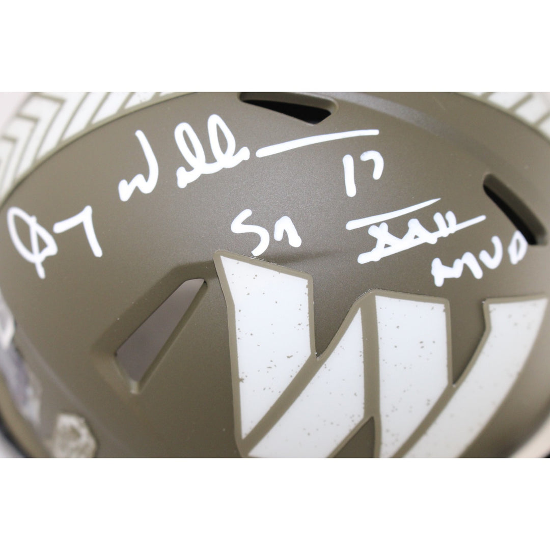 Doug Williams Autographed Washington Commanders 22 STS Mini Helmet Beckett 51868