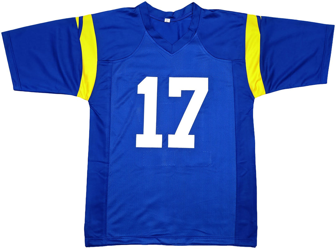 Los Angeles Rams Davante Adams Signed Blue Jersey Beckett Witness