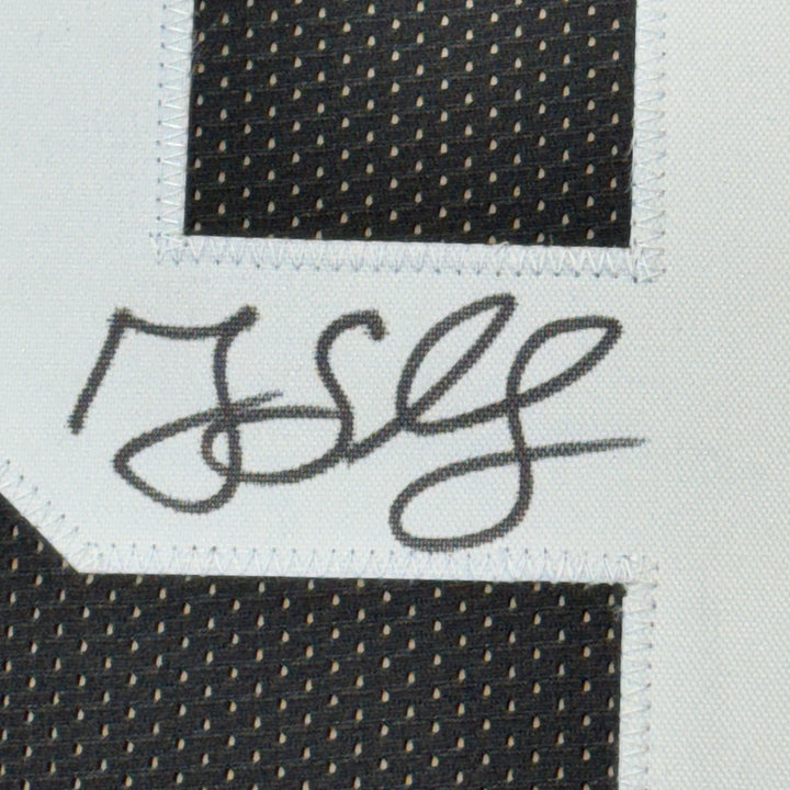 Framed Autographed/Signed Greg Lloyd 35x39 Pittsburgh Black Jersey Beckett COA