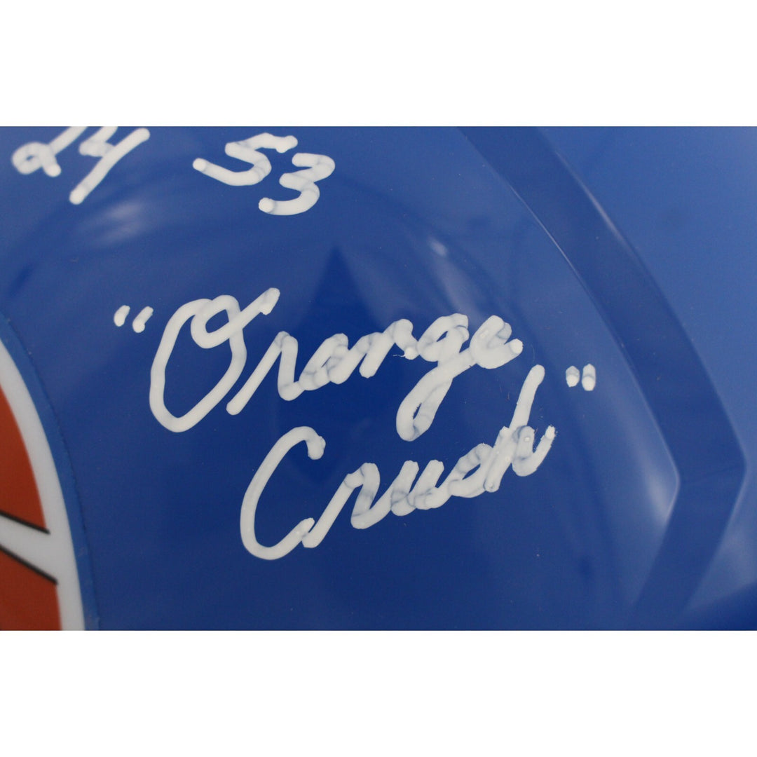 Randy Gradishar Autographed Denver Broncos F/S TB Helmet 2 Insc. Beckett 49151