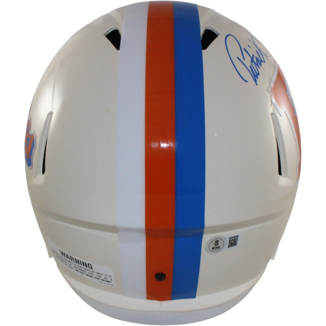 Patrick Surtain Autographed/Signed Denver Broncos F/S Retro Helmet Beckett 56408
