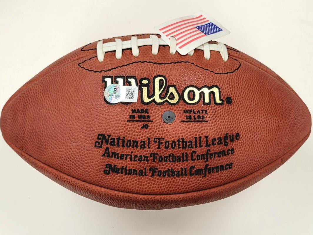 Bob Lilly signed "Cowboys #74" Official NFL Football autograph ~ Beckett BAS