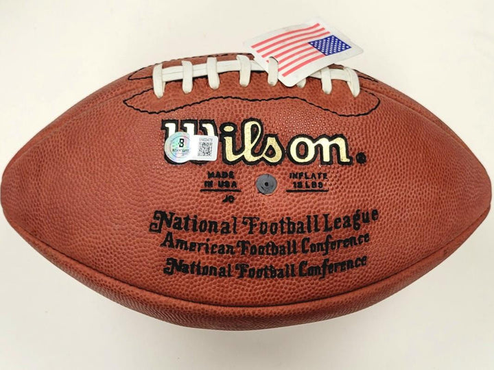 Bob Lilly signed "Cowboys #74" Official NFL Football autograph ~ Beckett BAS
