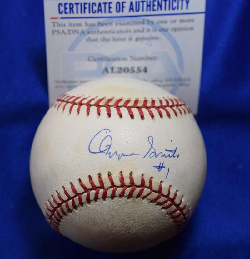 Ozzie Smith PSA DNA Coa Autograph National League ONL Signed Baseball 4