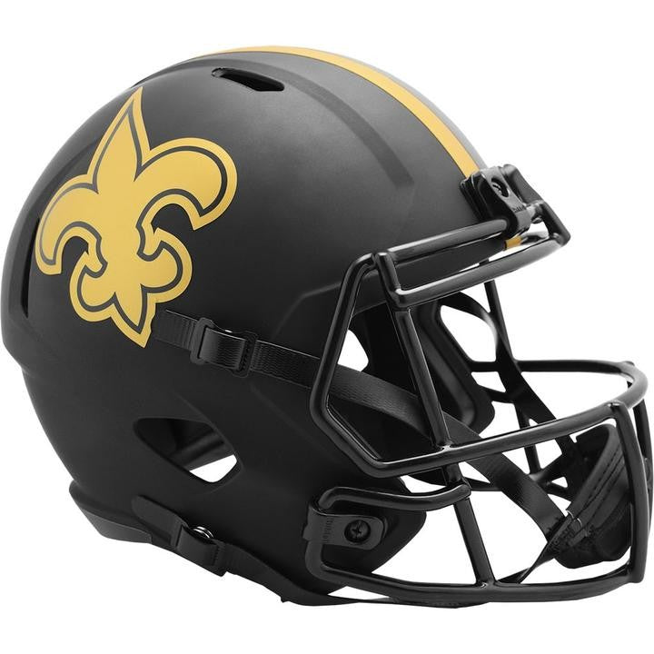 New Orleans Saints Unsigned Eclipse Black Speed Full Size Replica Helmet