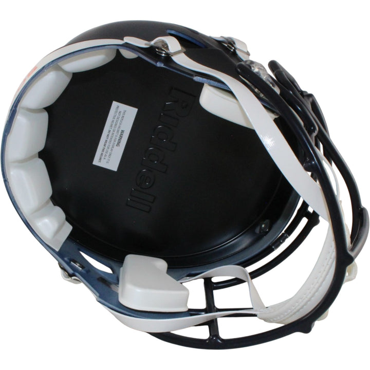Bo Nix Autographed/Signed Denver Broncos F/S Helmet Beckett Witness 56412
