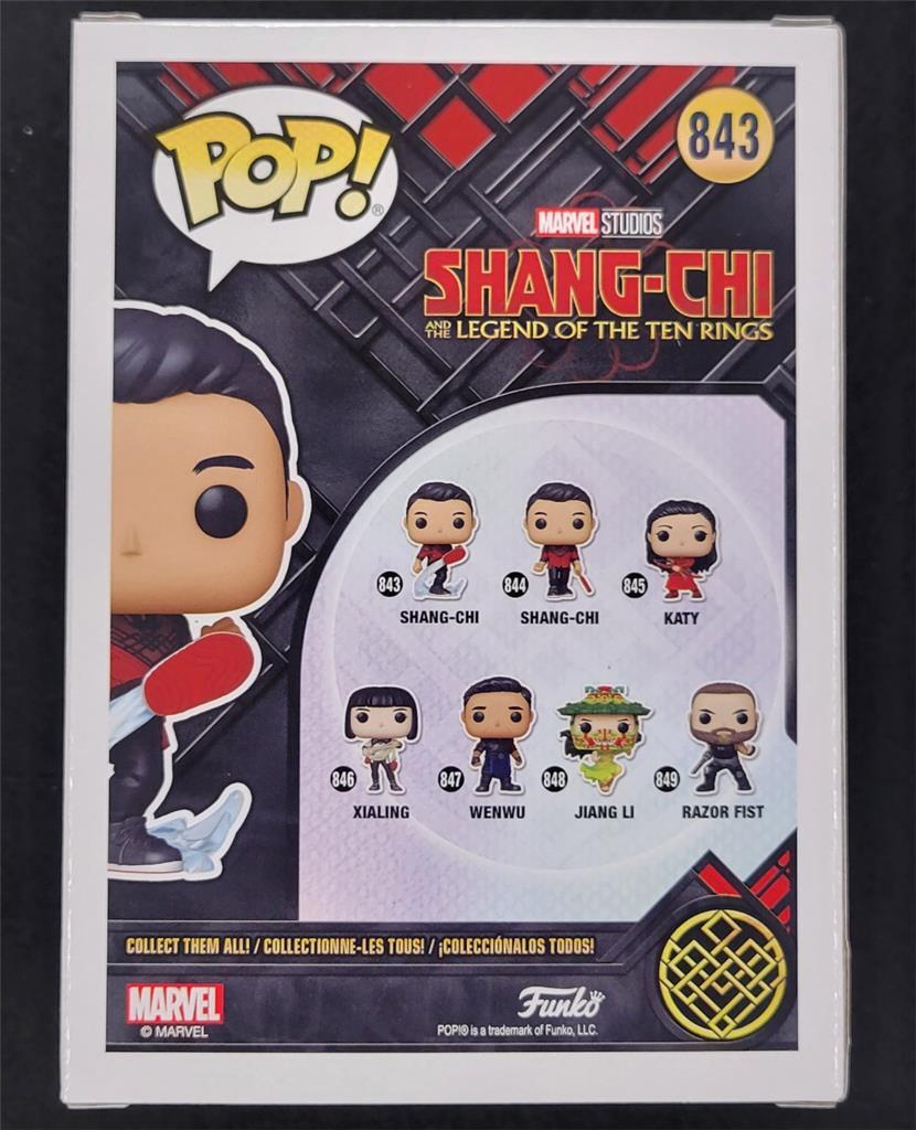 Simu Liu signed Shang-Chi Funko Pop! Marvel Figure autograph (B) ~ Beckett BAS