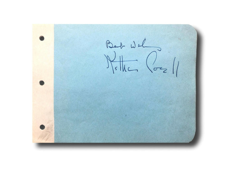 Katharine Cornell Hand Signed Album Page Cut JSA COA Autograph Actress
