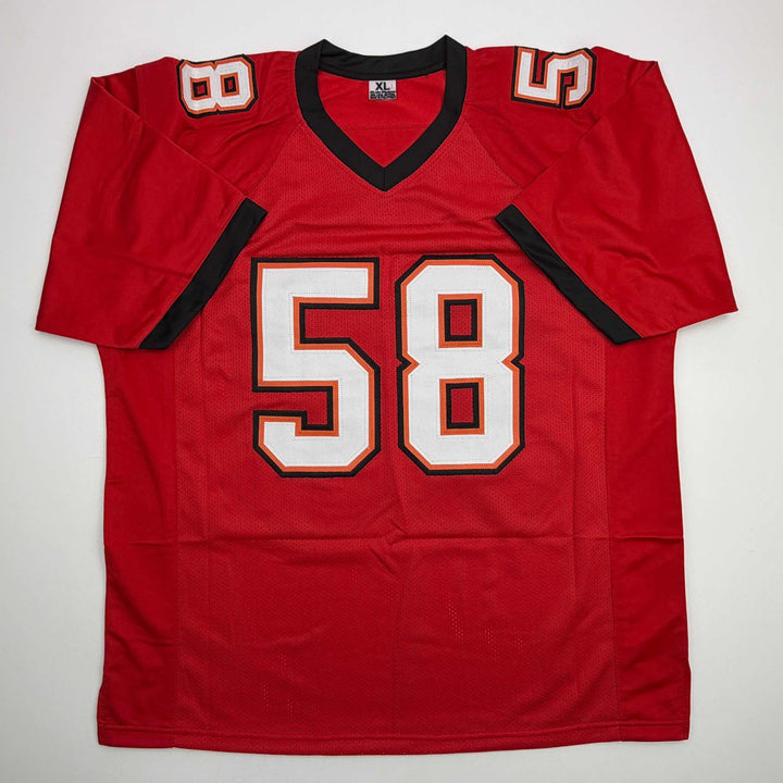 Autographed/Signed Kwon Alexander Tampa Bay Red Football Jersey JSA COA