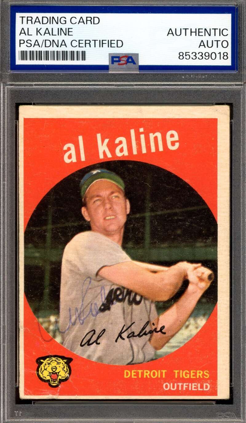Al Kaline PSA DNA Vintage Signed 1959 Topps Autograph