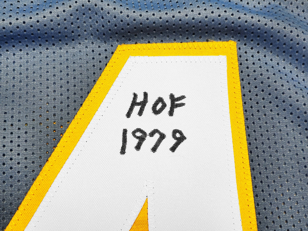 San Diego Chargers Ron Mix Autographed Signed Blue Jersey "HOF 1979" Beckett Wit