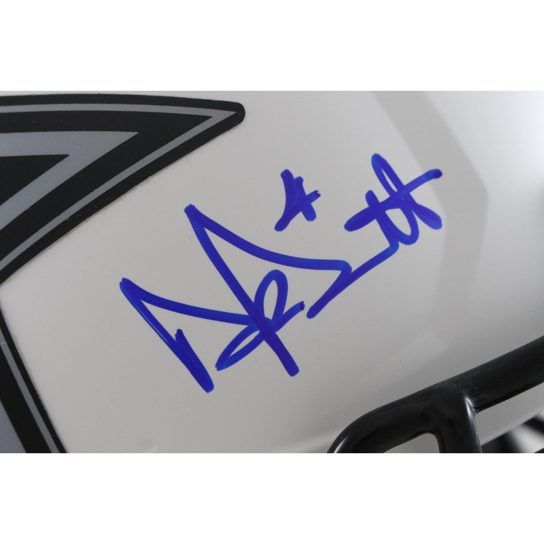 Dak Prescott Autographed Dallas Cowboys Authentic Lunar Helmet Beckett 56324