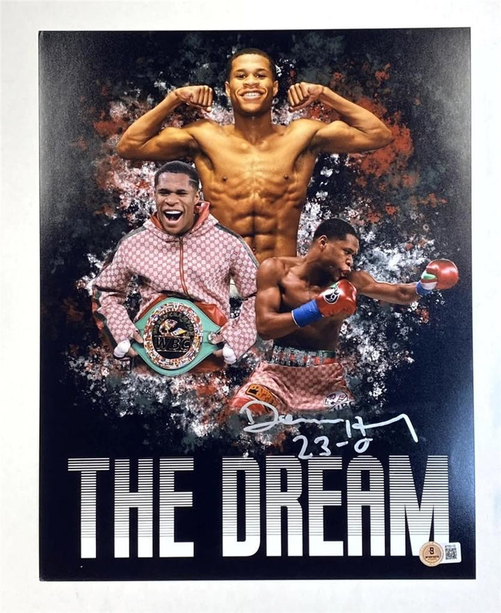Devin Haney signed "23-0" 11x14 photo boxing autograph ~ Beckett BAS