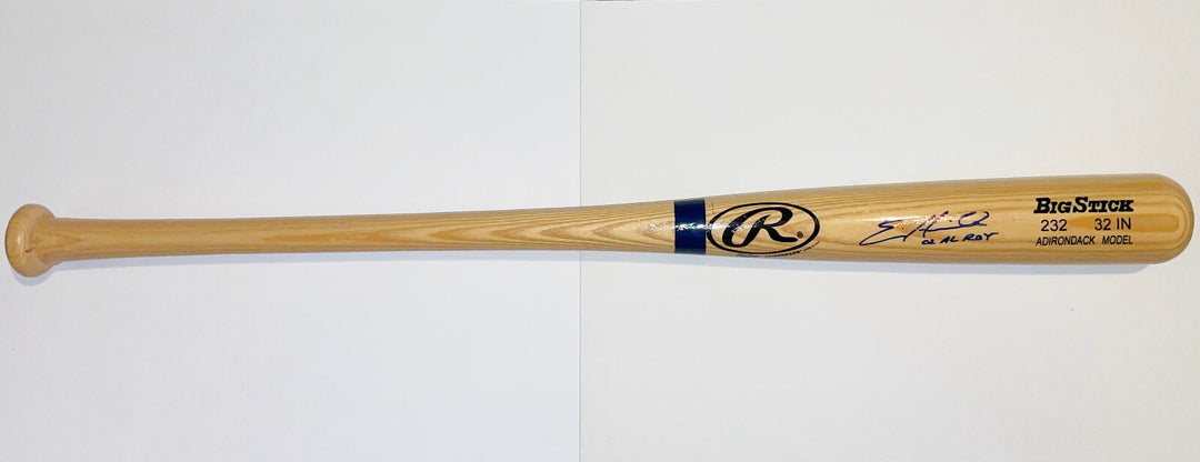 ERIC HINSKE SIGNED 2002 AL ROY RAWLINGS BIG STICK ADIRONDACK 32" MODEL 232 BAT