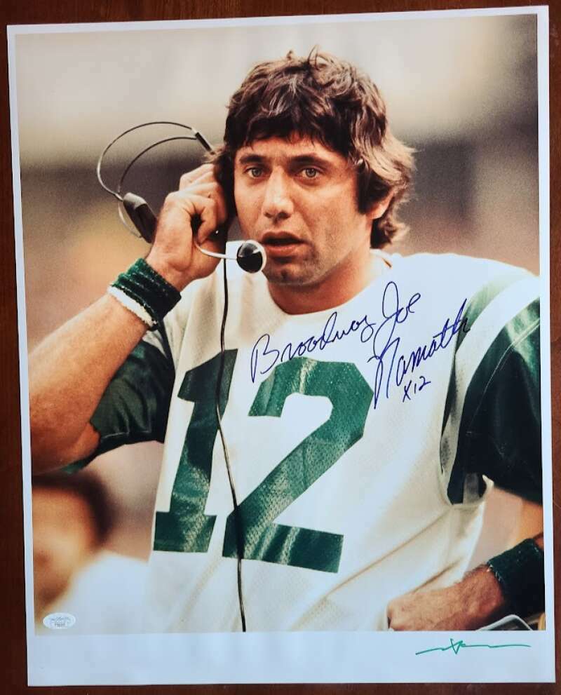 Broadway Joe Namath #12 JSA Signed Coa 16x20 Autograph Photo Jets
