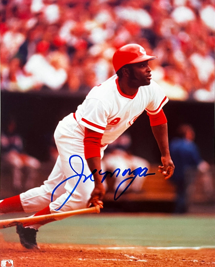 Joe Morgan signed Cincinnati Reds MLB 8x10 Photo-Tuff Stuff COA -HOF/8X All Star