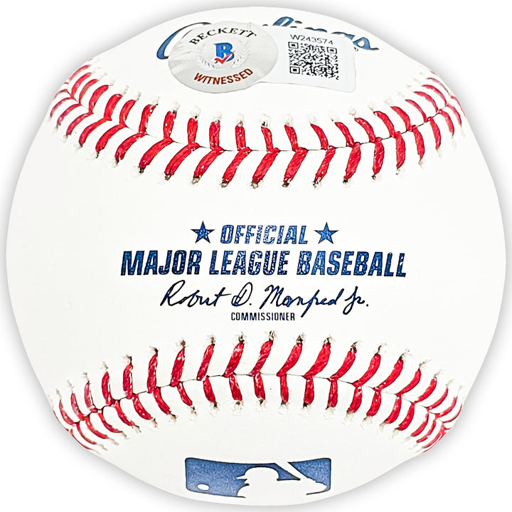 Ken Griffey Jr. Signed Official MLB Baseball Mariners "HOF 16" Beckett Witness