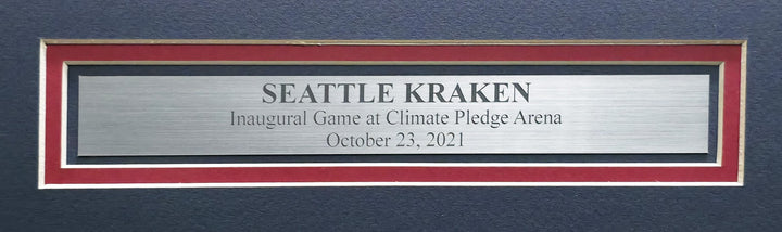 Unsigned Framed 12x36 Panoramic Photo Kraken 'Inaugural Game at Climate Pledge'